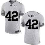 Men's Ohio State Buckeyes #42 Darius Slade Gray Nike NCAA College Football Jersey Lightweight KYX5144PH